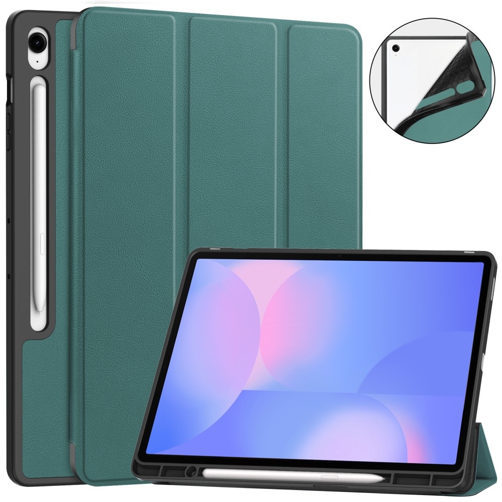 Casy inteligentné zatváracie púzdro na Samsung Galaxy Tab S10 FE+ - zelené