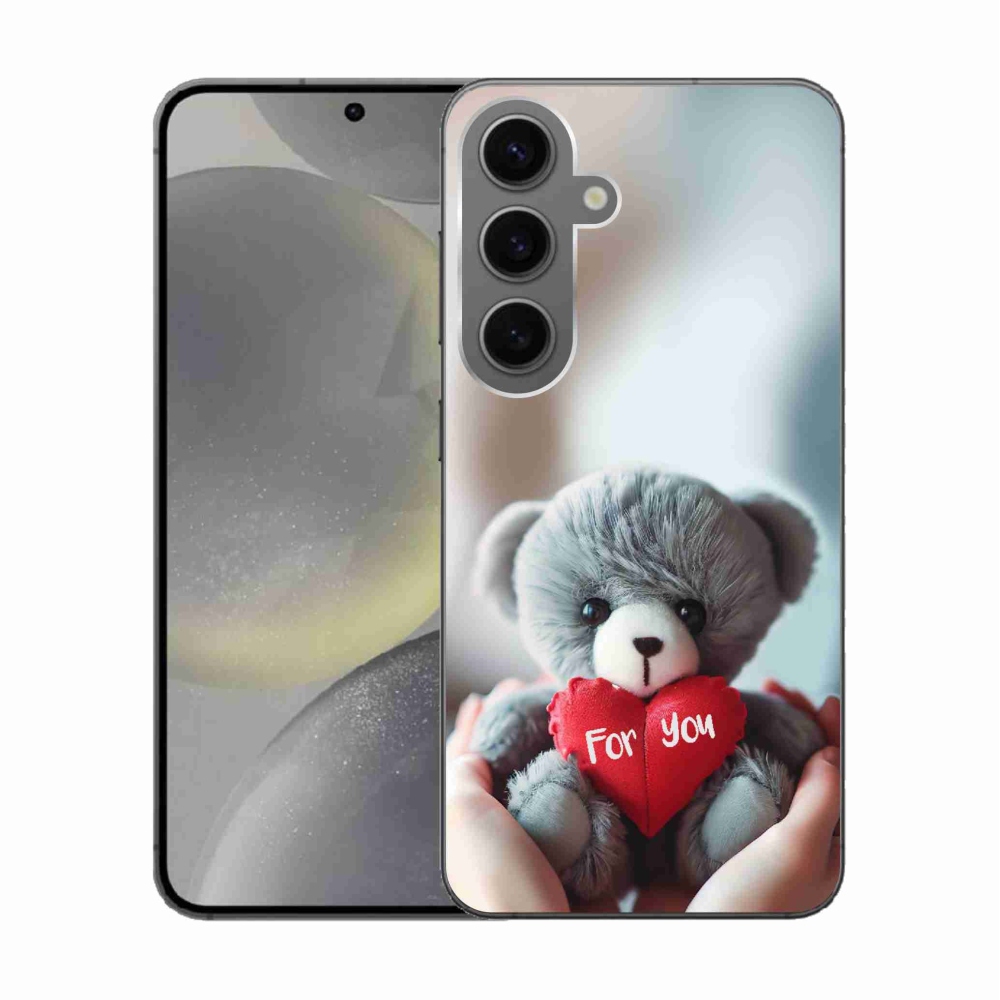 Gélový kryt mmCase na Samsung Galaxy S24 - medvedík pre zamilovaných