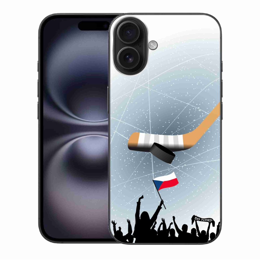 Gélový kryt mmCase na iPhone 16 Plus - fanúšikovia hokeja