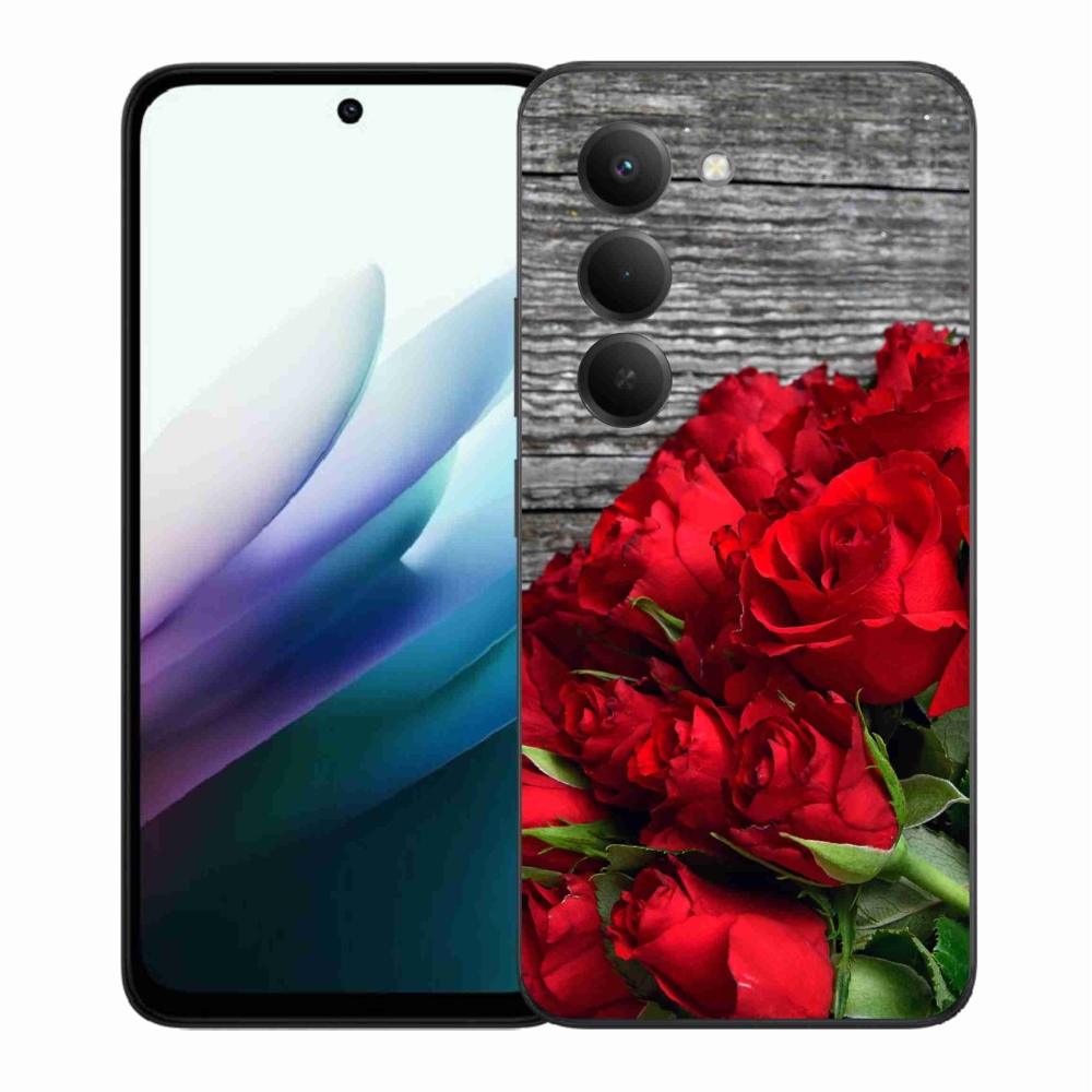 Gélový kryt mmCase na Xiaomi Redmi 15 4G/5G (171mm) - červené ruže