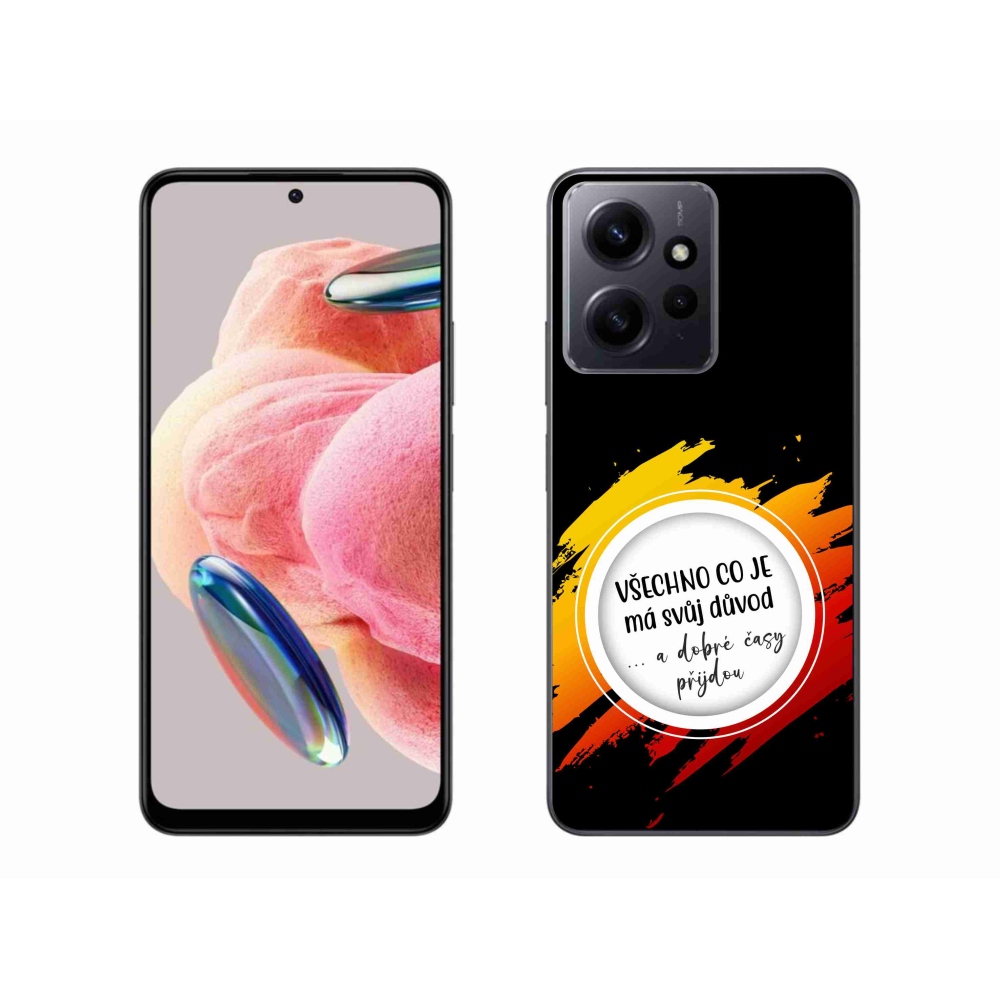 Gélový kryt mmCase na Xiaomi Redmi Note 12 4G - citát 3 čierne pozadie