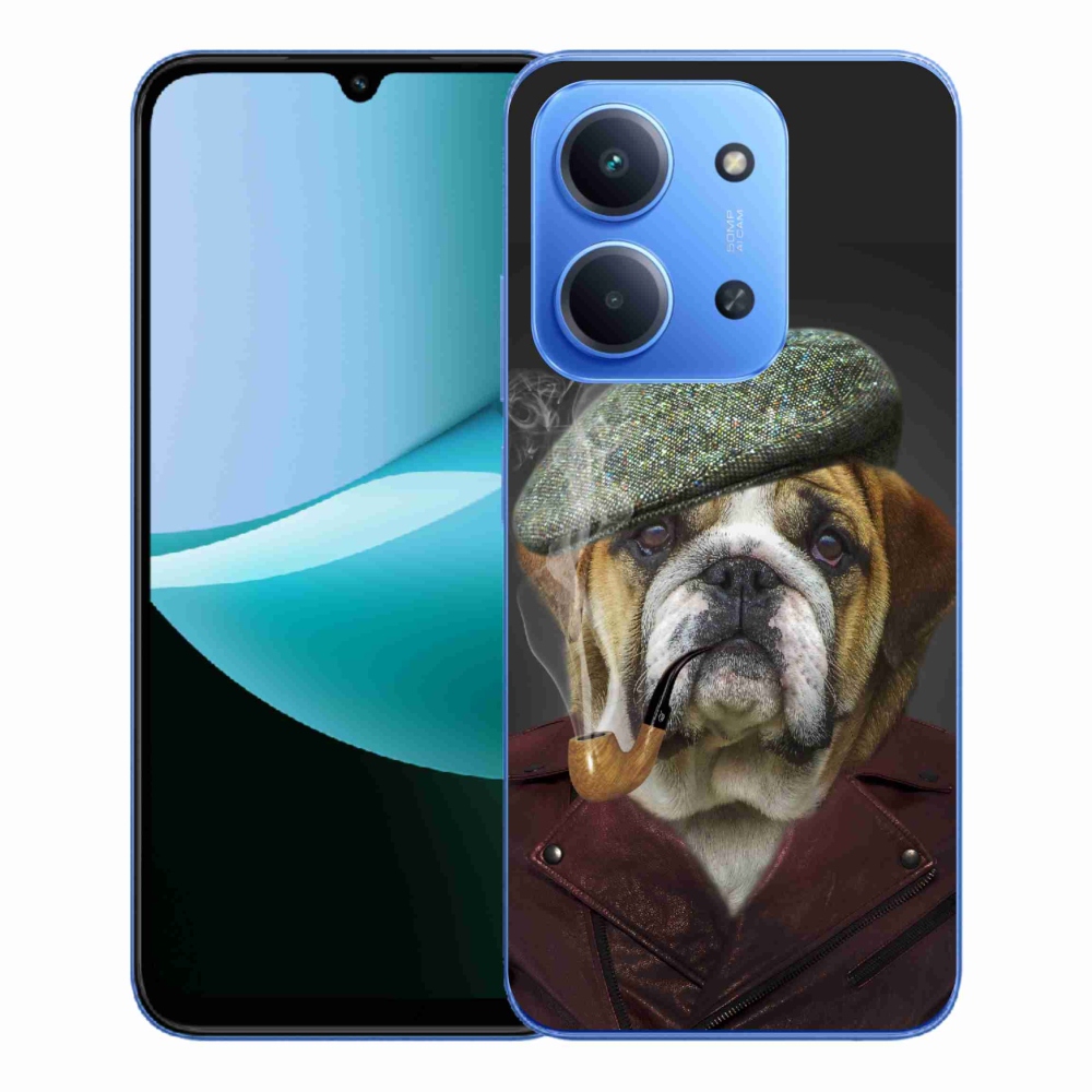 Gélový kryt mmCase na Xiaomi Redmi 15C 4G/5G (173mm) - pes s fajkou
