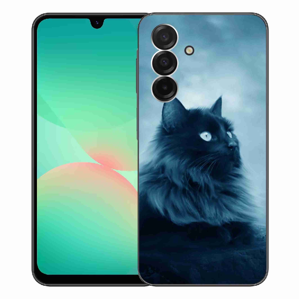 Gélový kryt mmCase na Samsung Galaxy A26 5G - čierna mačka 1