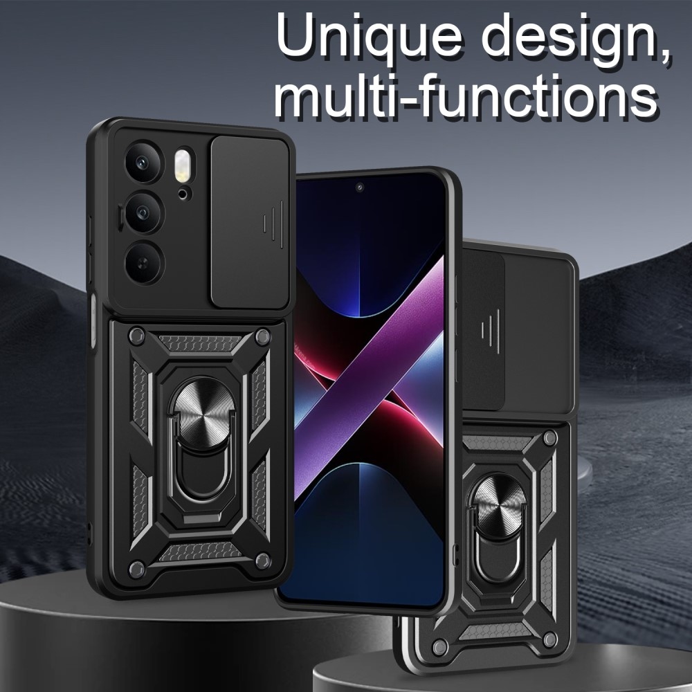 Slide odolný kryt na Realme 14x 5G/Realme C75 - čierny