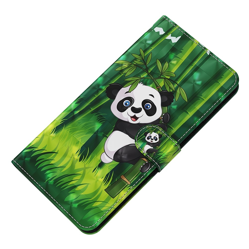 Print knižkové púzdro na Samsung Galaxy S24+ - panda na bambuse