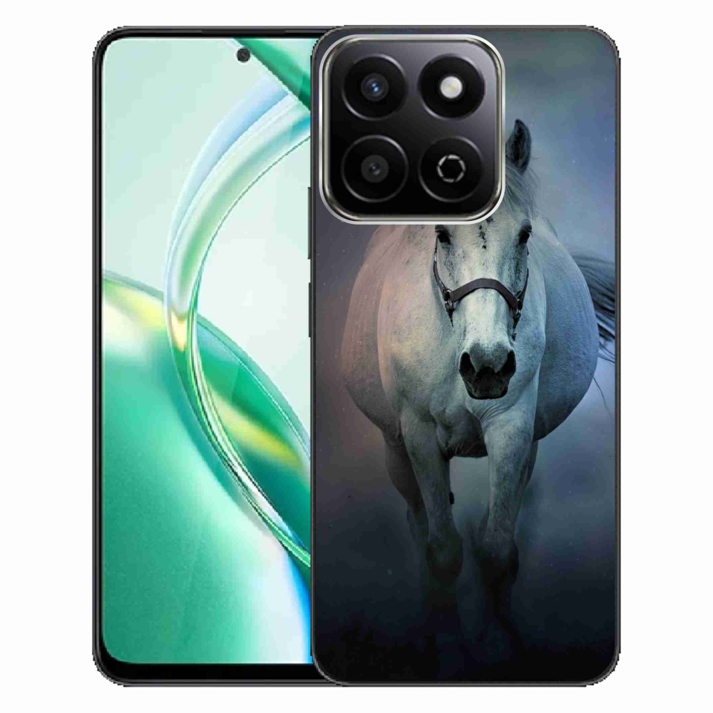 Gélový obal mmCase na Honor 200 Smart 5G - bežiaci biely kôň