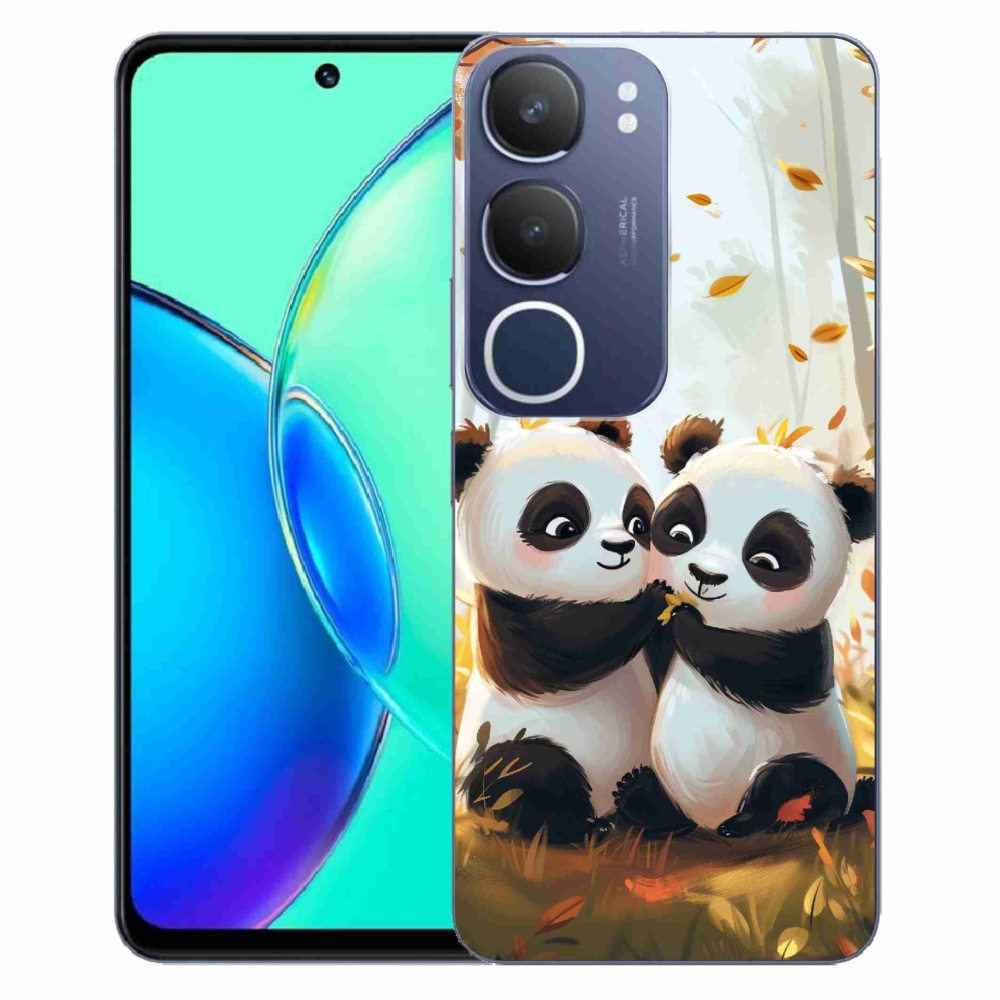 Gélový kryt mmCase na Vivo Y19s - pandy