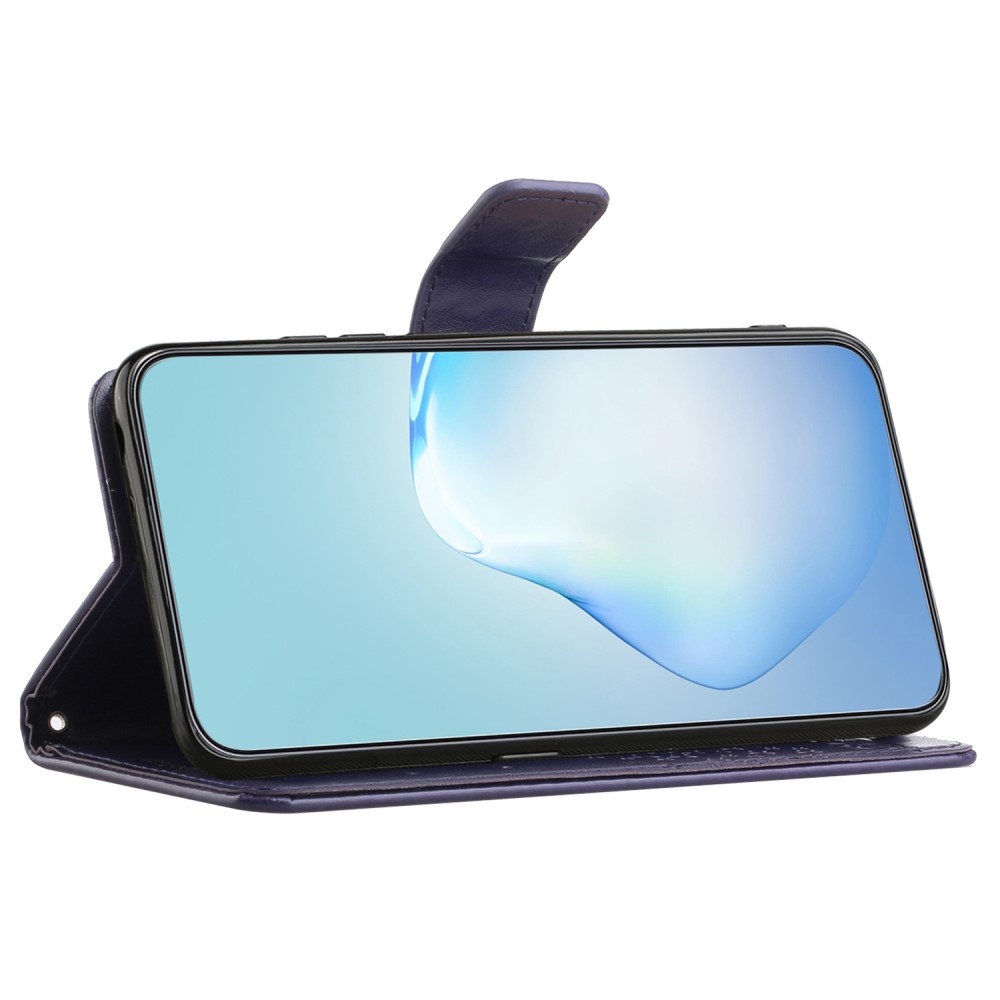 Tree knižkové púzdro na Samsung Galaxy A55 5G - tmavofialové