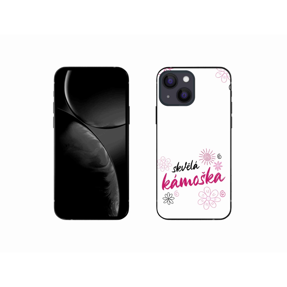 Gélový kryt mmCase na iPhone 13 mini 5.4 - skvelá kamoška biele pozadie