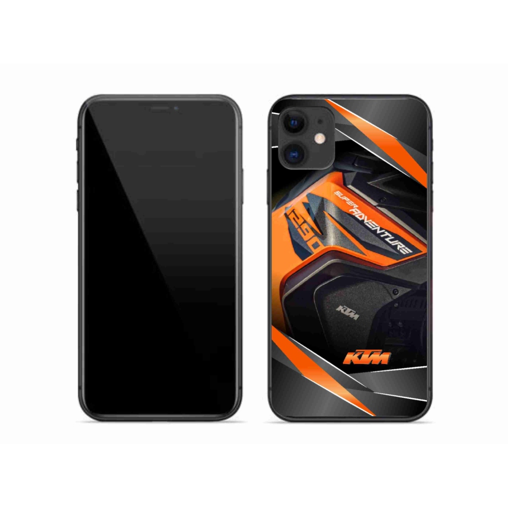 Gélový kryt mmCase na iPhone 11 - motorka ktm