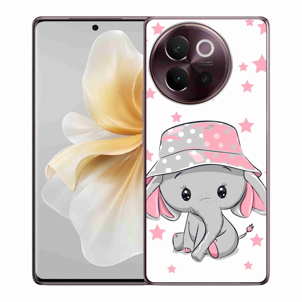 Gélový kryt mmCase na Vivo V40 Lite 5G - ružový slon
