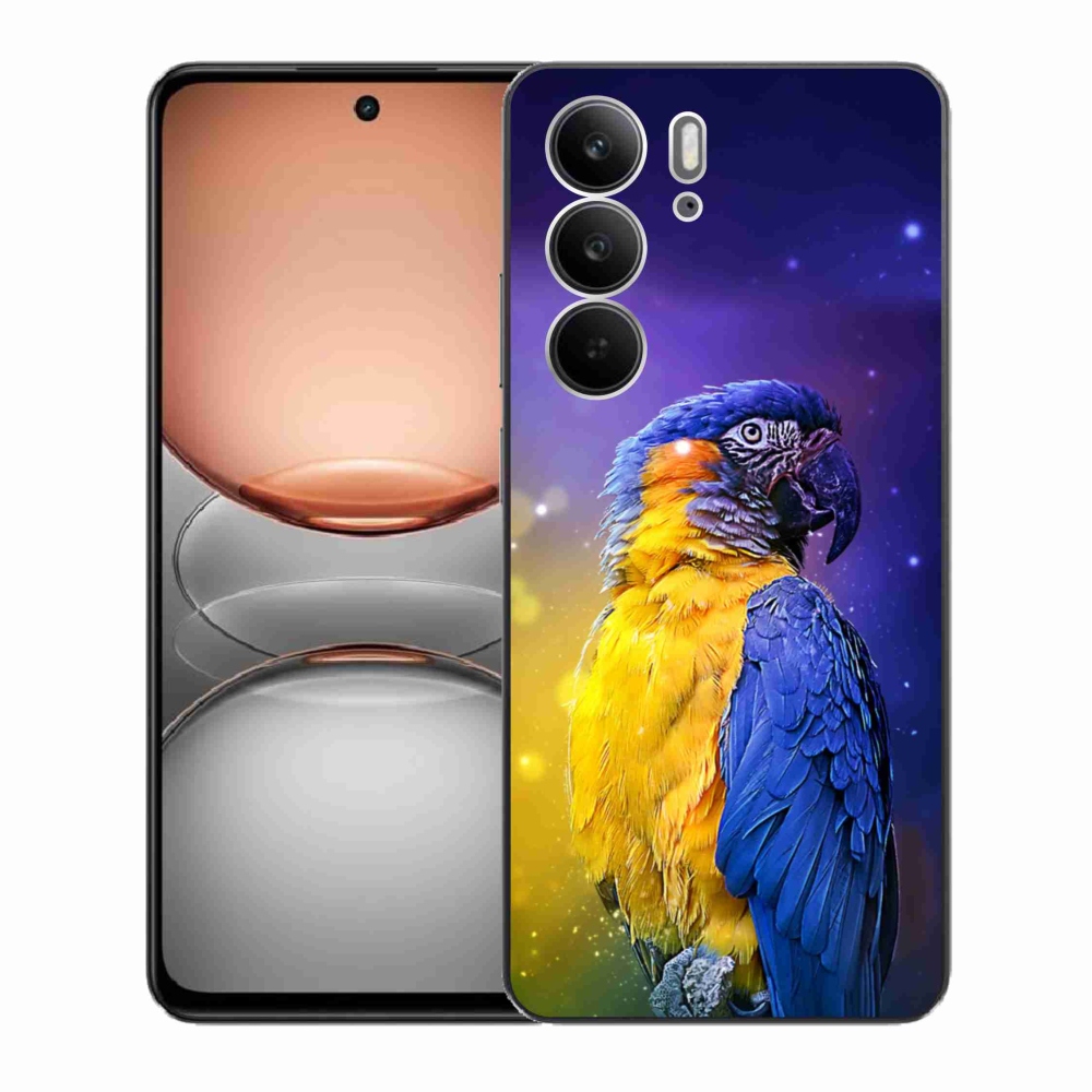 Gélový kryt mmCase na Realme C75 - papagáj ara 1