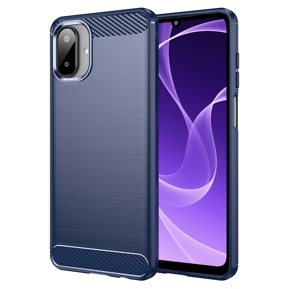 Carbon odolný gélový obal na Samsung Galaxy A07 4G - modrý
