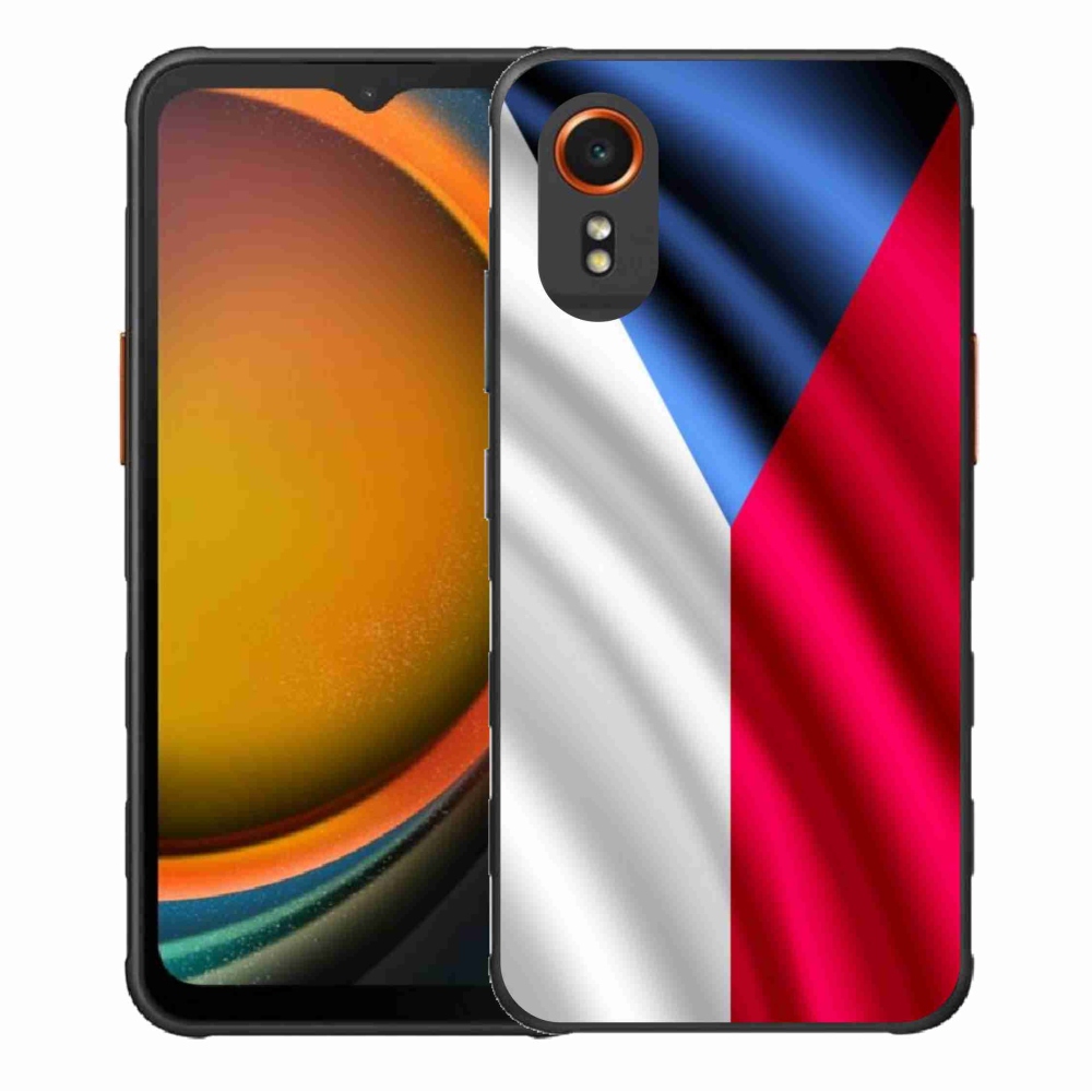 Gélový kryt mmCase na Samsung Galaxy Xcover 7 - česká vlajka