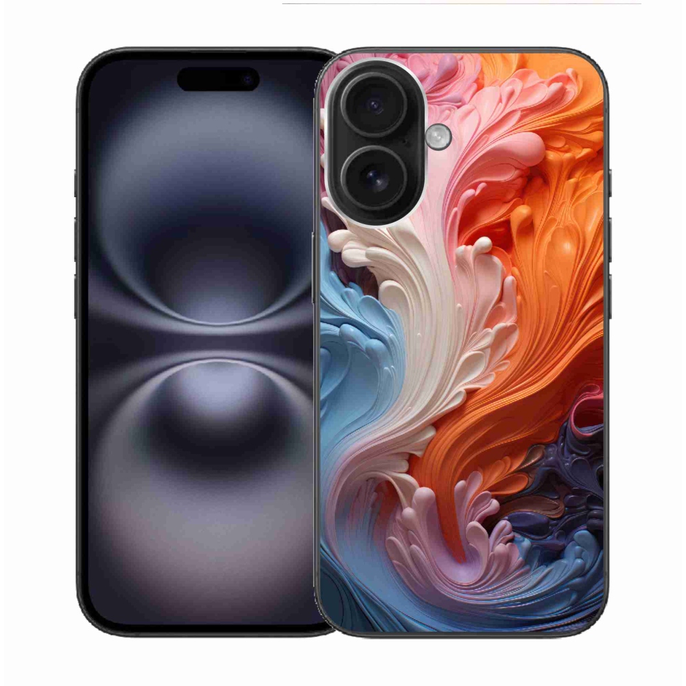 Gélový kryt mmCase na iPhone 16 - abstraktný motív 8