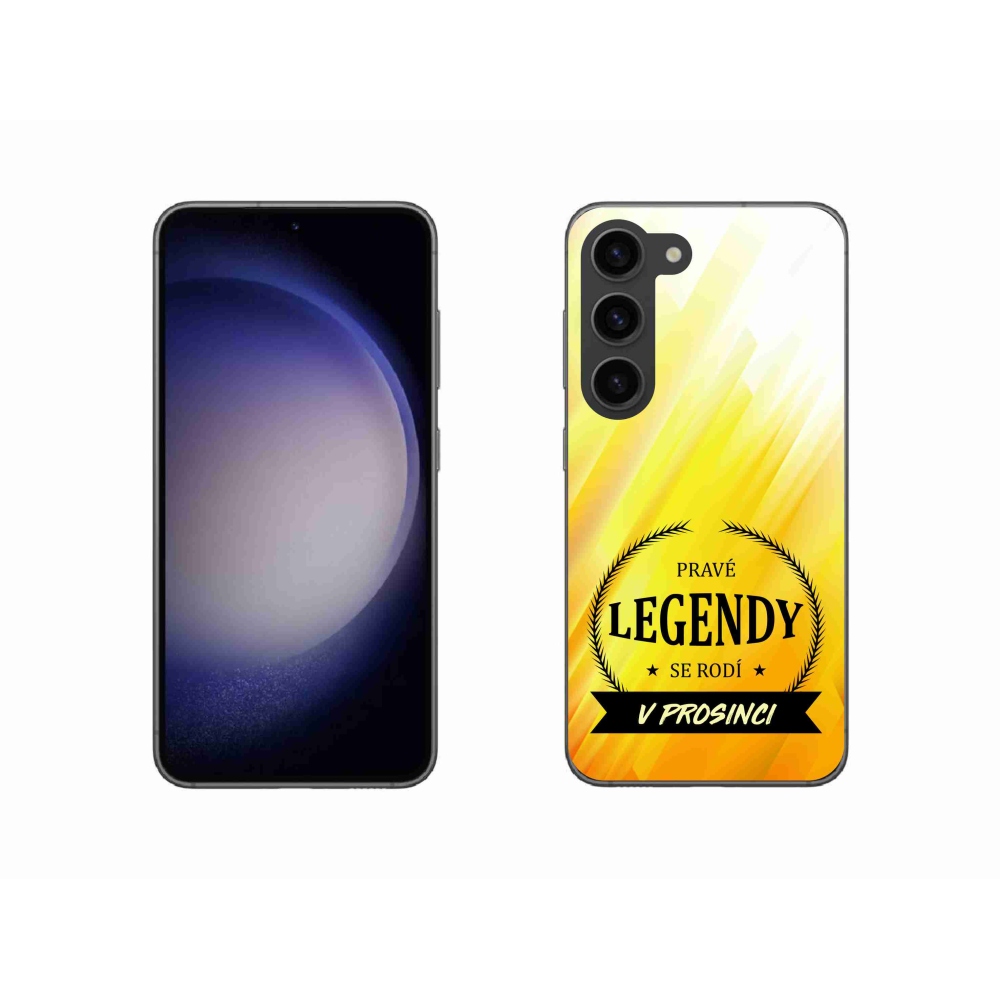 Gélový kryt mmCase na Samsung Galaxy S23 5G - legendy v decembri žlté pozadie