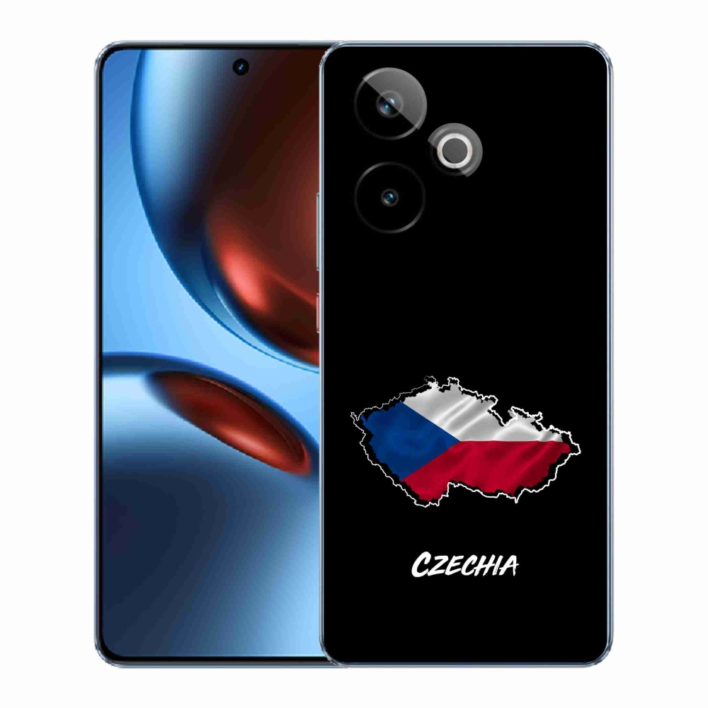 Gélový kryt mmCase na Realme GT 7 5G/GT 7T 5G - Czechia čierne pozadie