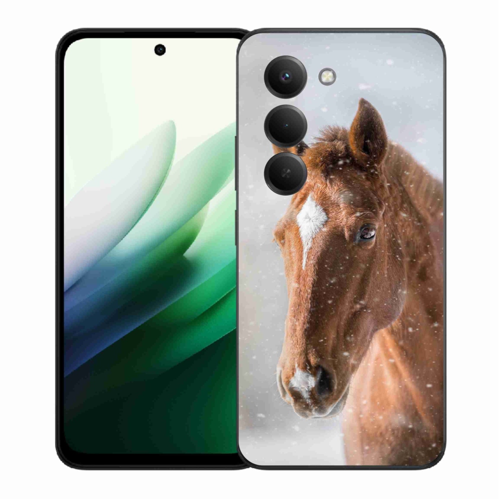 Gélový kryt mmCase na Xiaomi Redmi 15 5G (169mm) - hnedý kôň 2