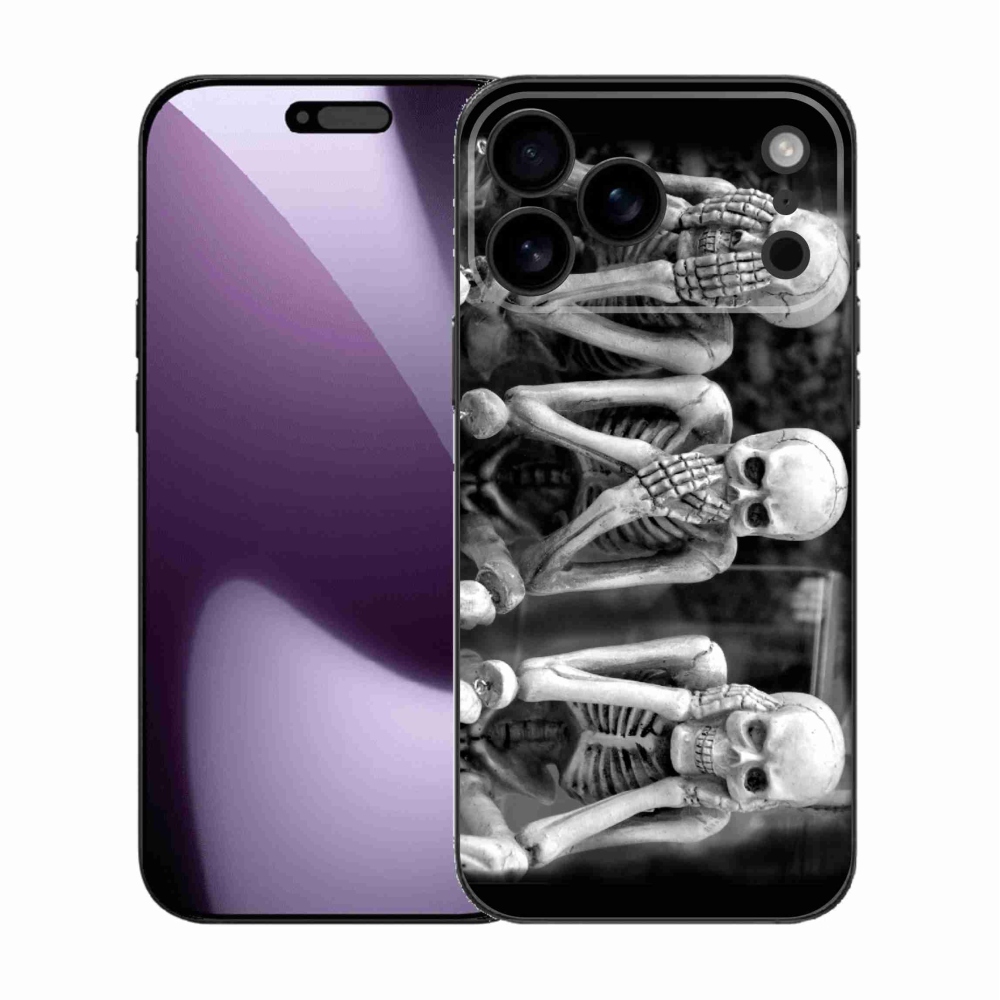 Gélový kryt mmCase na iPhone 17 Pro Max - kostlivci