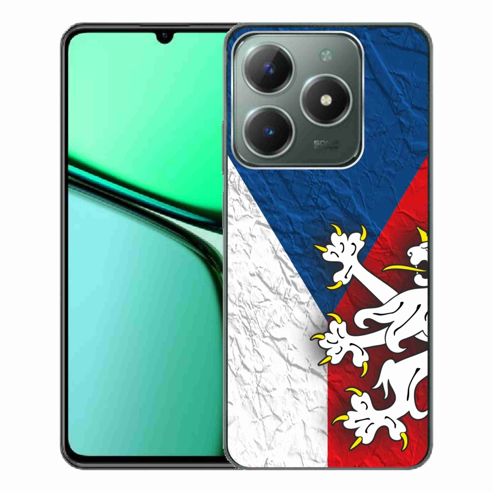 Gélový kryt mmCase na Realme C61 - česká vlajka 1