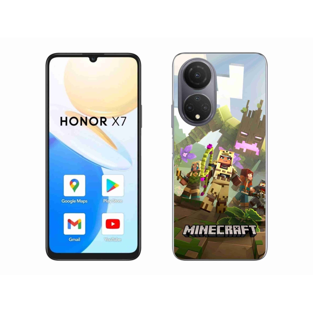 Gélový kryt mmCase na Honor X7 - minecraft 1