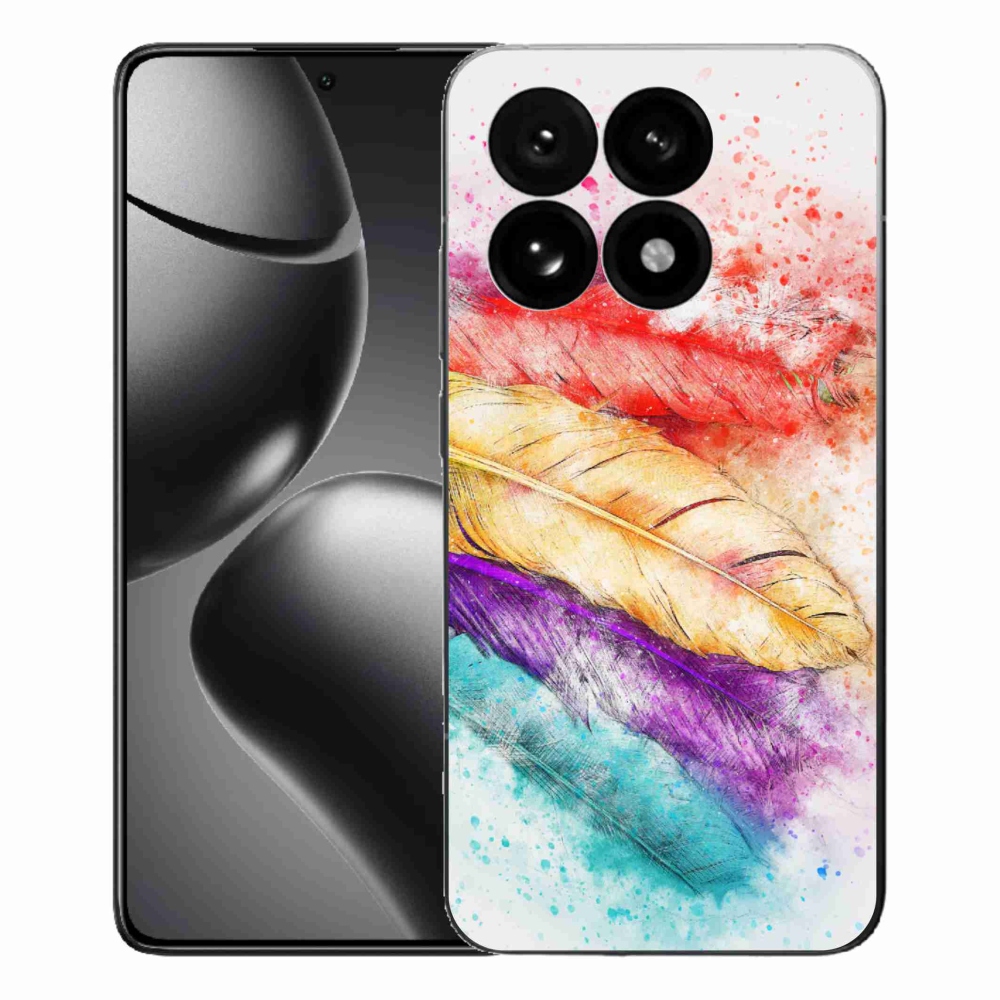 Gélový kryt mmCase na Xiaomi 15T - farebné perie