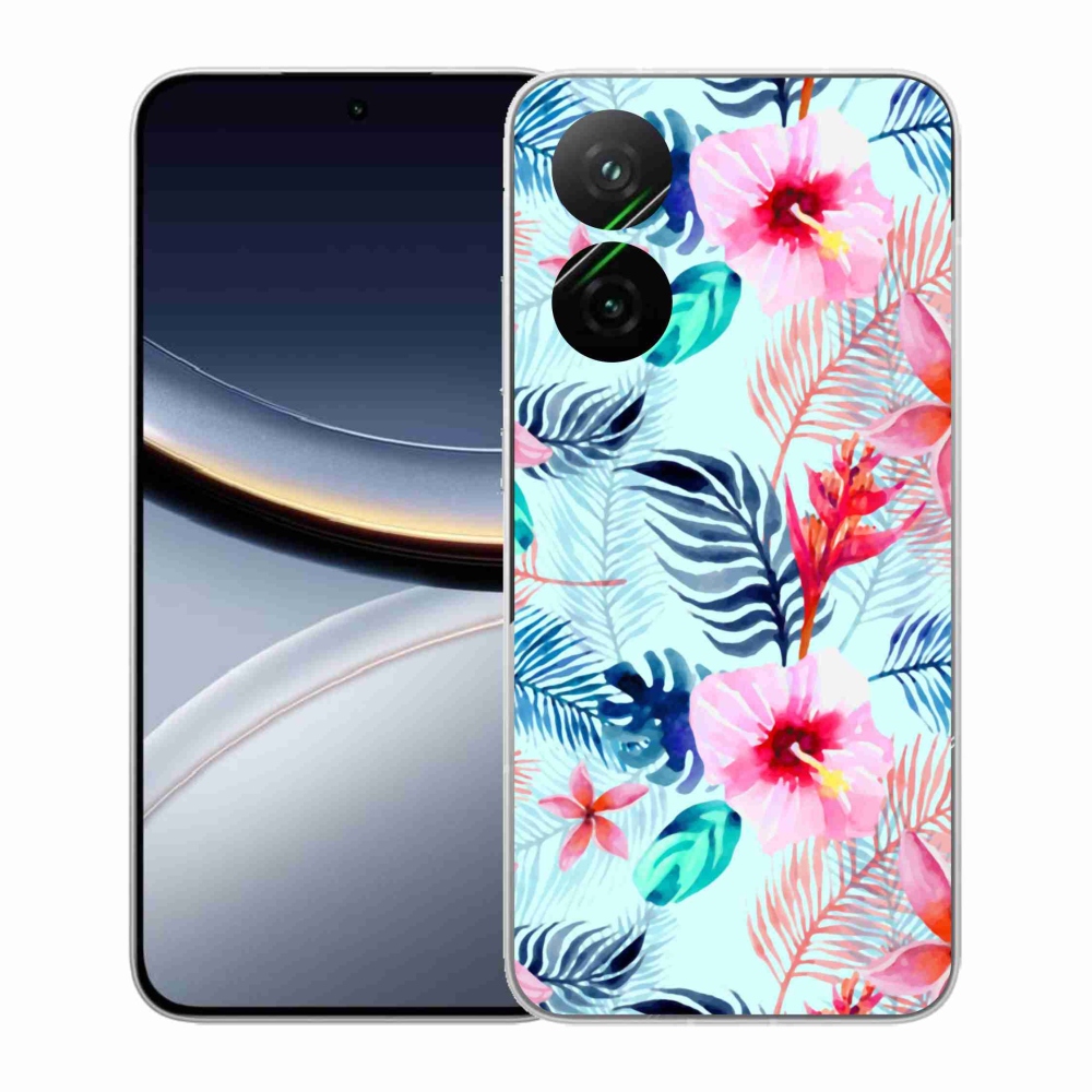 Gélový kryt mmCase na Xiaomi Poco F7 5G - kvety
