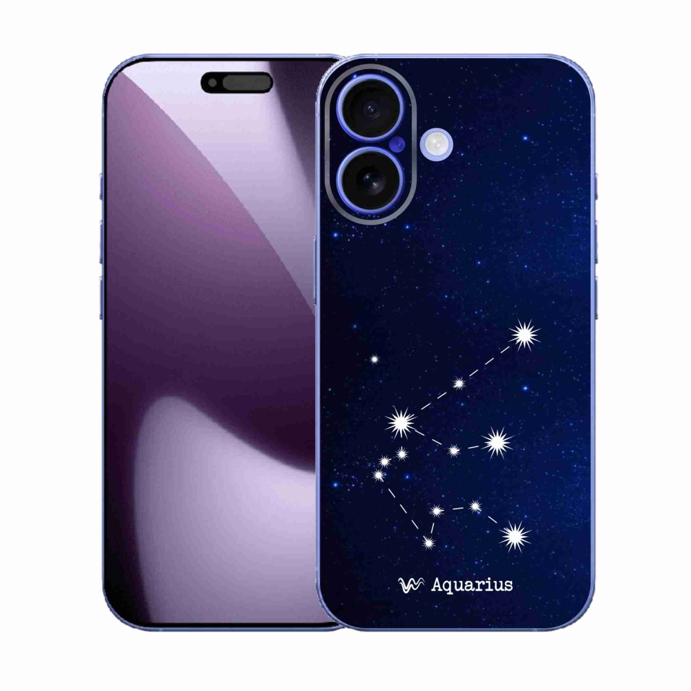 Gélový kryt mmCase na iPhone 17 - súhvezdie Vodnára