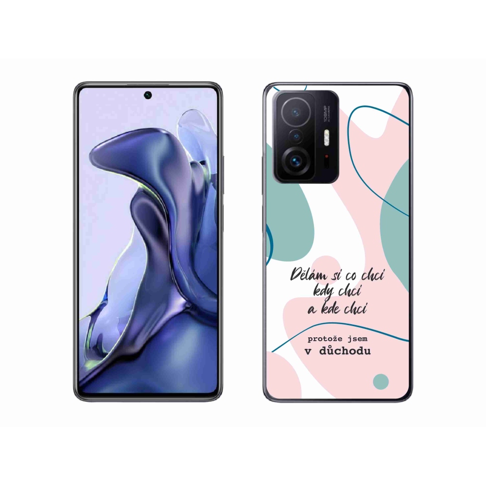 Gélový kryt mmCase na Xiaomi 11T Pro - vtipný text 10 biele pozadie