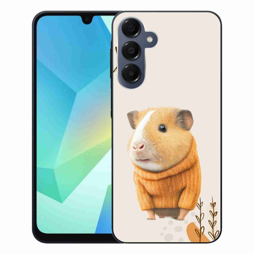 Gélový kryt mmCase na Samsung Galaxy A16 4G/5G - morča vo svetri