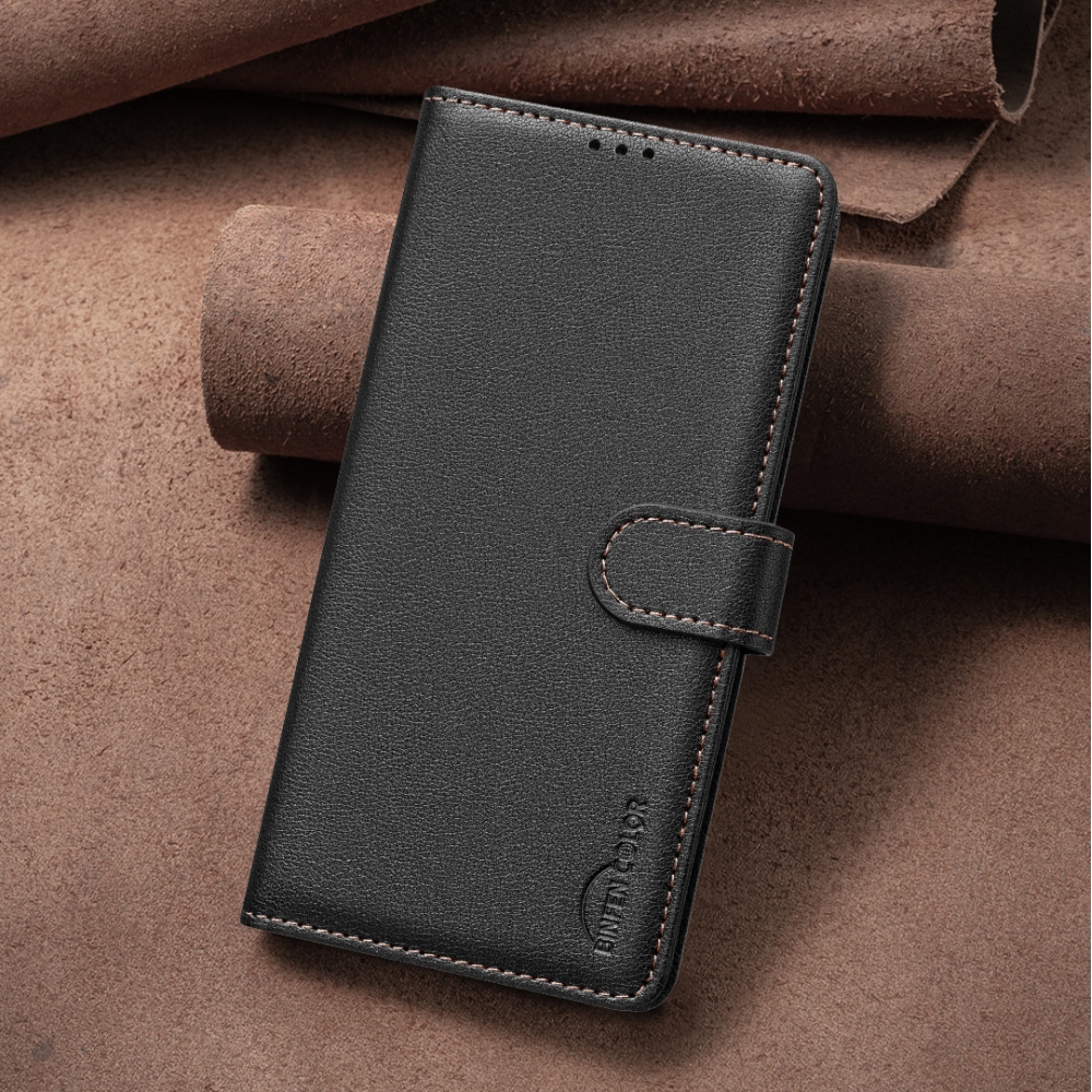 BINFEN knižkové púzdro na Xiaomi Redmi 15 5G (169mm) - čierne