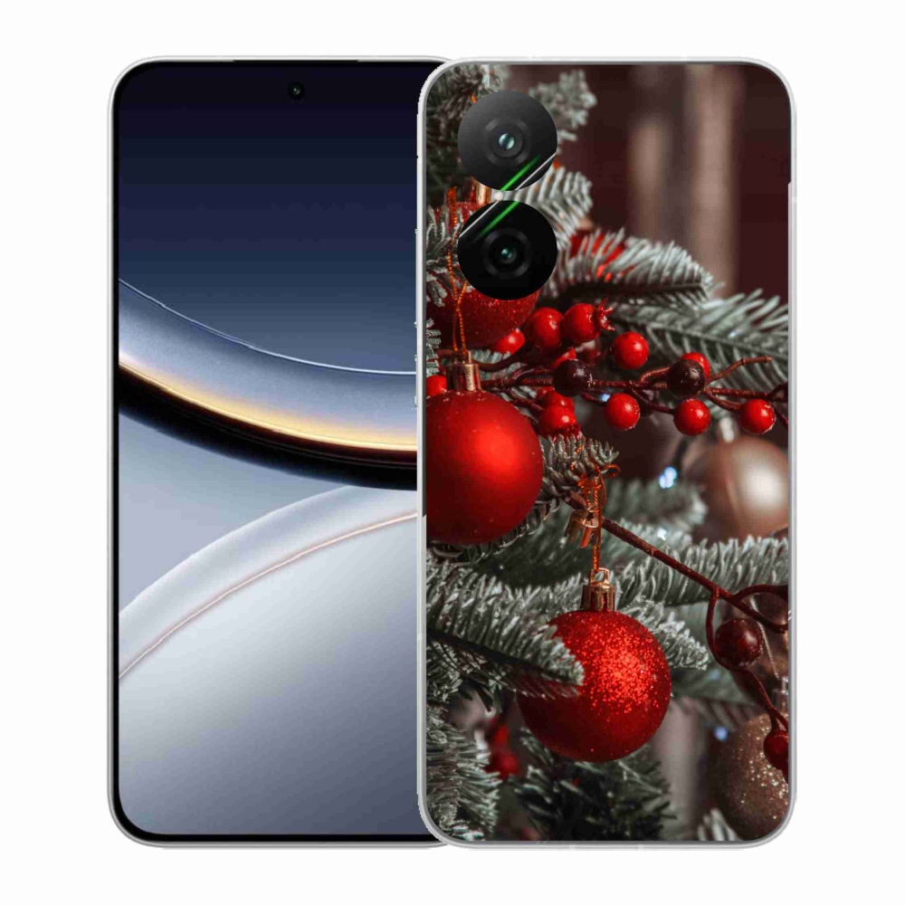 Gélový kryt mmCase na Xiaomi Poco F7 5G - vianočné ozdoby 2