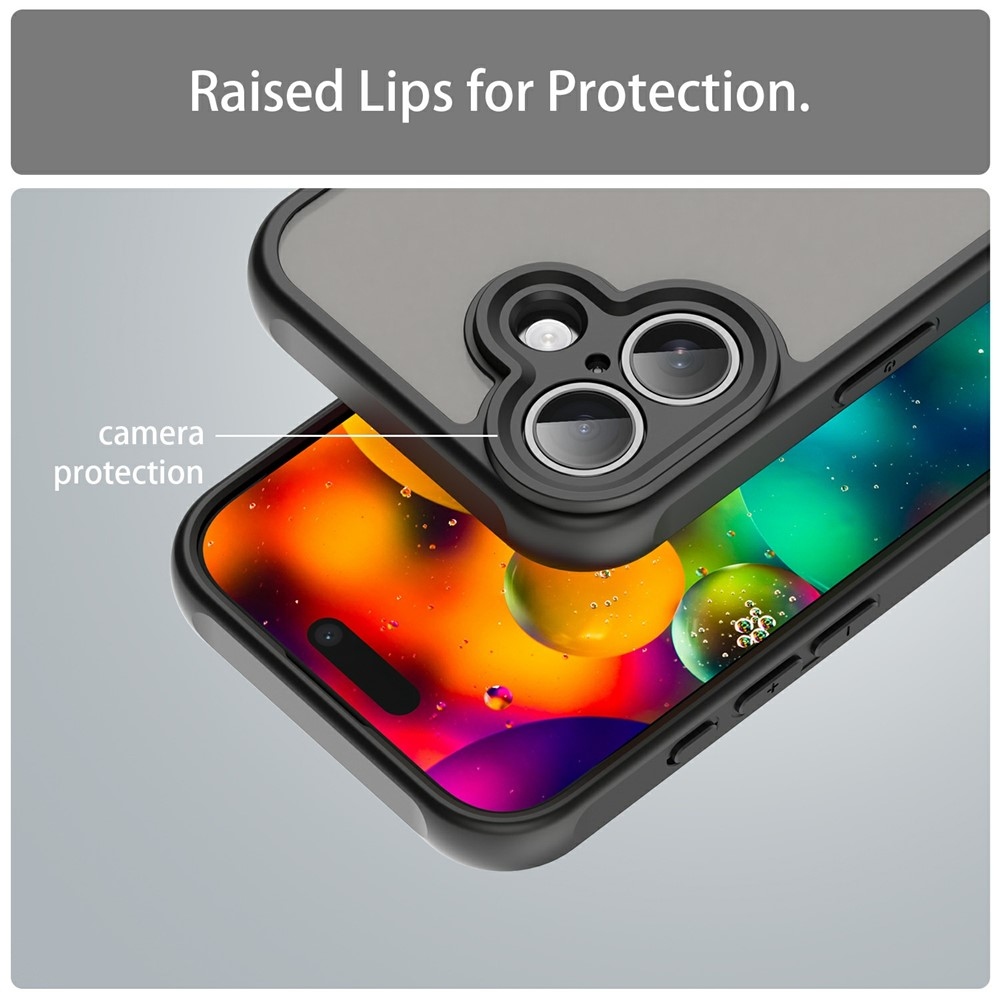 Proof gélový obal s pevným chrbtom na iPhone 17 - čierny