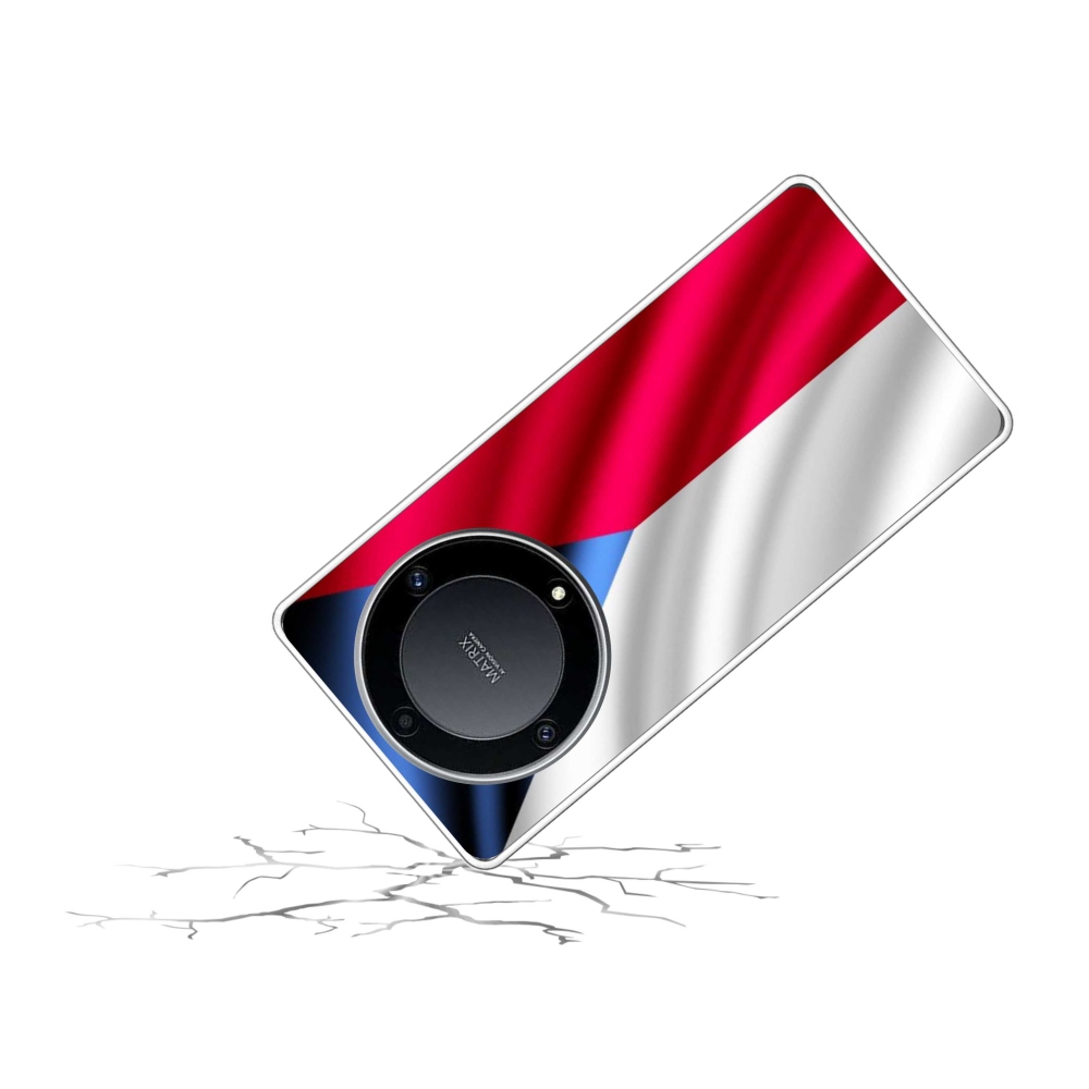 Gélový kryt mmCase na mobil Honor Magic 5 Lite 5G - česká vlajka