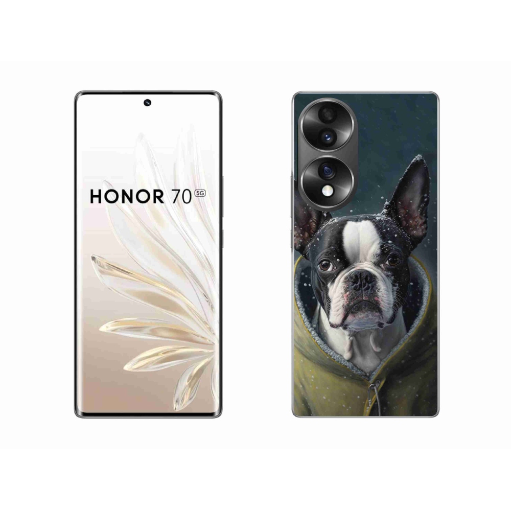 Gélový kryt mmCase na Honor 70 - buldoček