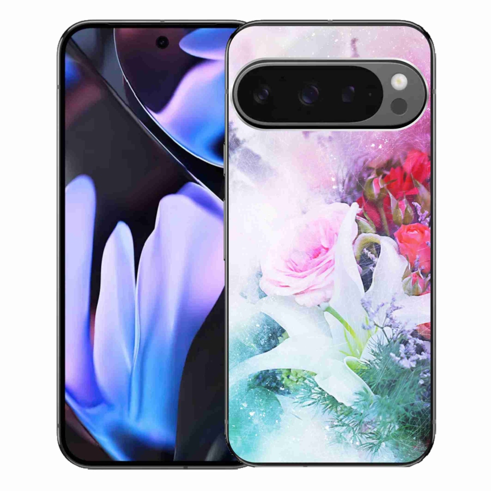 Gélový kryt mmCase na Google Pixel 9 Pro XL - kvety 4