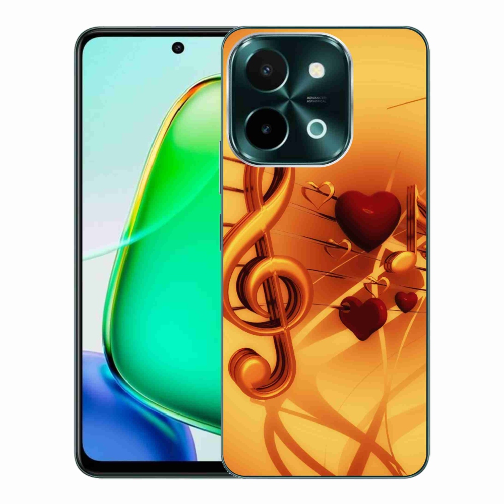Gélový kryt mmCase na Vivo Y28 - noty