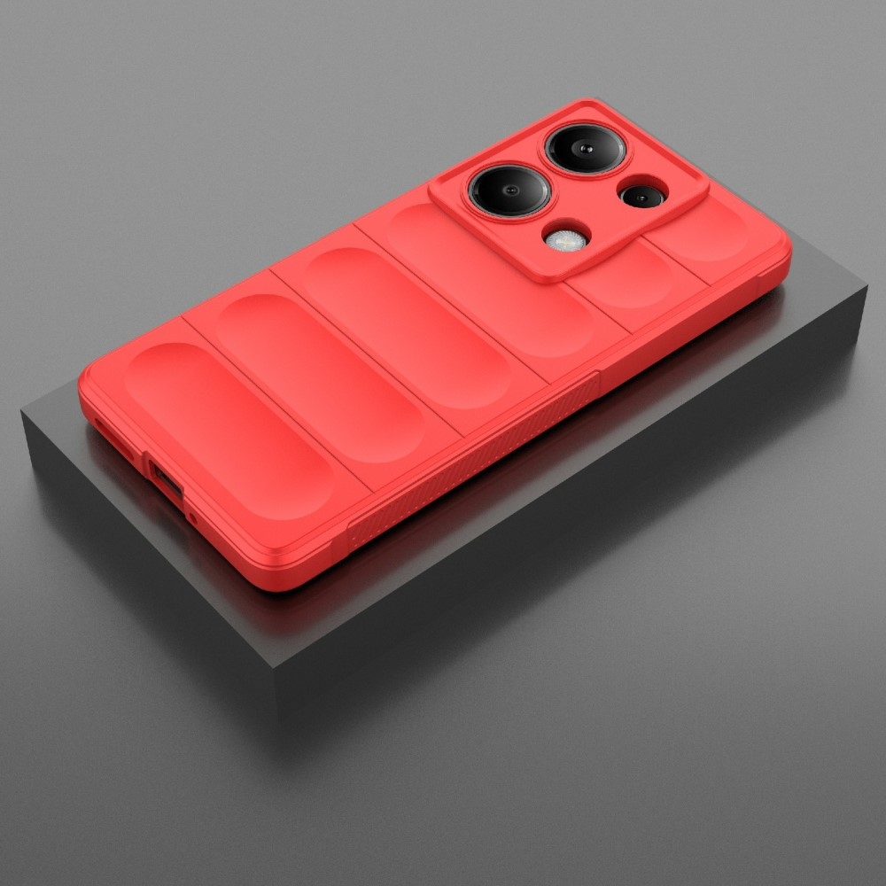 Rugg odolný gélový obal na Xiaomi Redmi Note 14S - červený