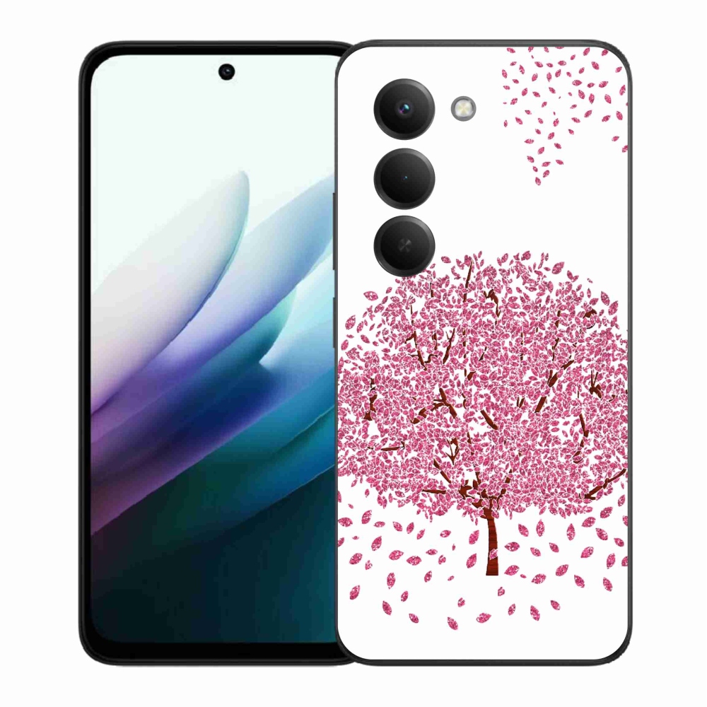 Gélový kryt mmCase na Xiaomi Redmi 15 4G/5G (171mm) - kreslený strom s listami