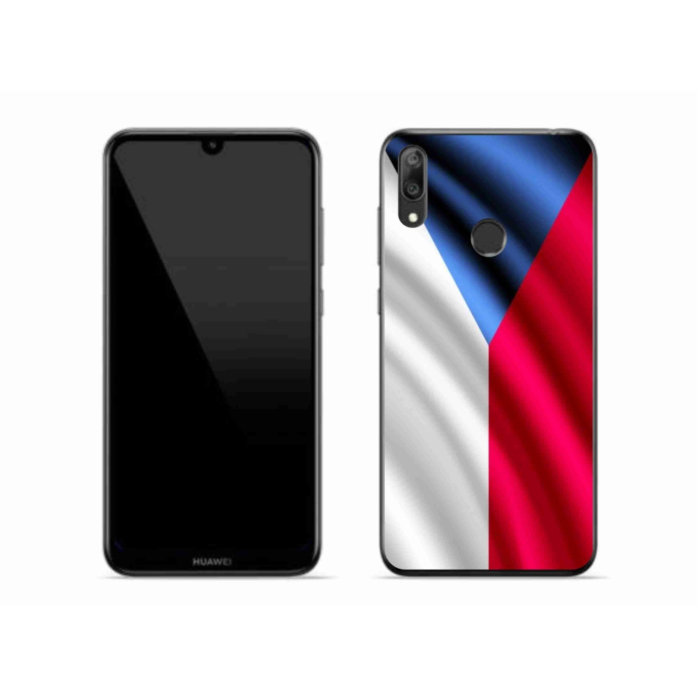 Gélový kryt mmCase na mobil Huawei Y7 (2019) - česká vlajka