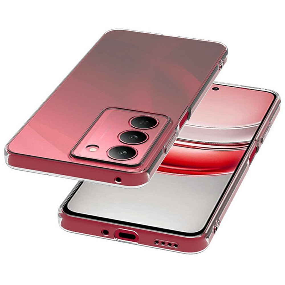 Priehľadný gélový obal na Realme 14x 5G - priehľadný