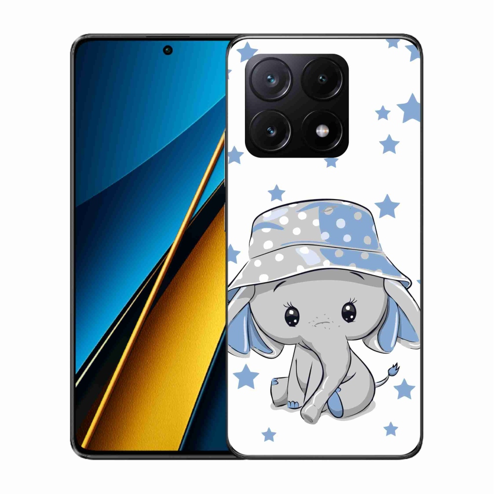 Gélový kryt mmCase na Xiaomi Poco X6 Pro 5G - modrý slon