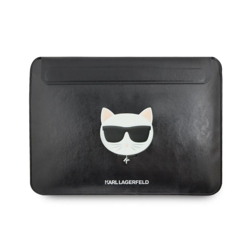 Karl Lagerfeld Saffiano Ikonik Computer Sleeve obal pre Macbook 16 - čierny
