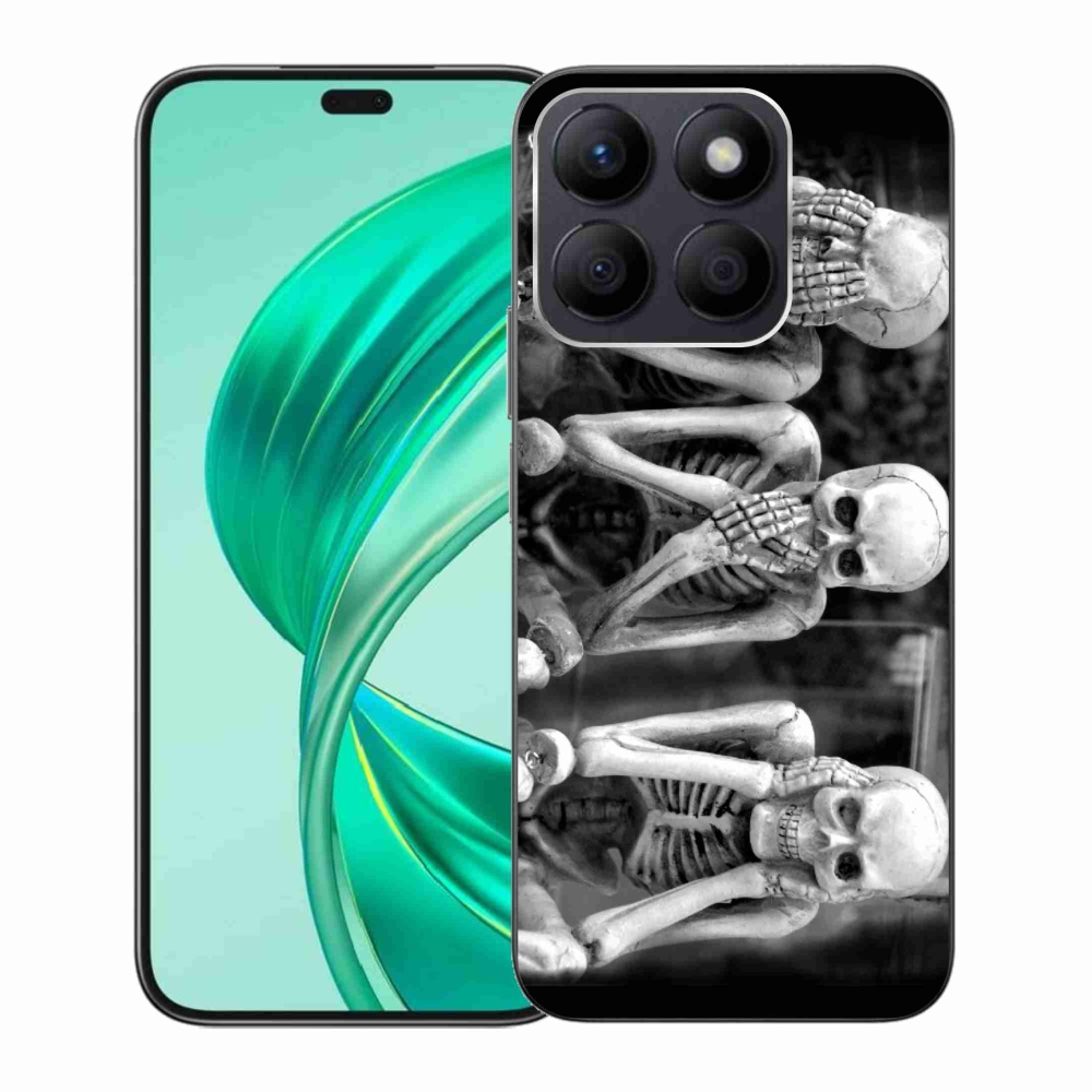 Gélový kryt mmCase na Honor X8b - kostlivci