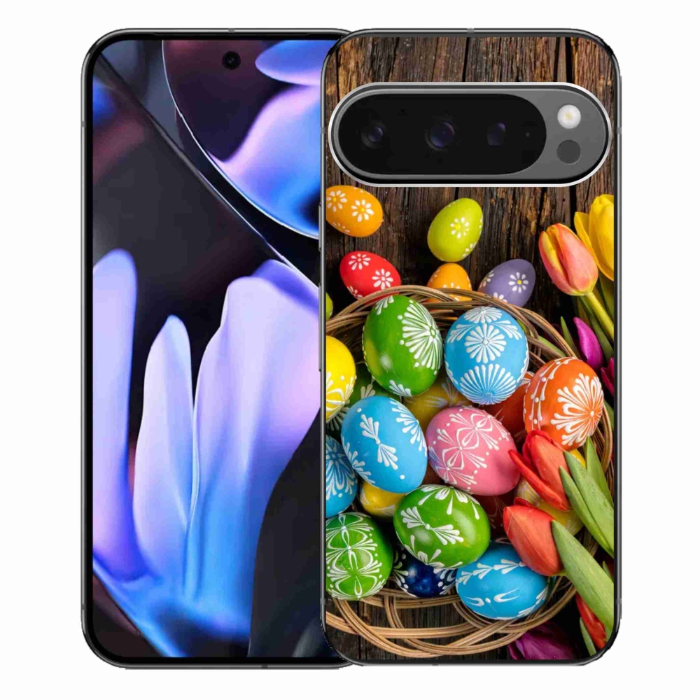 Gélový kryt mmCase na Google Pixel 9 Pro XL - veľkonočné vajíčka