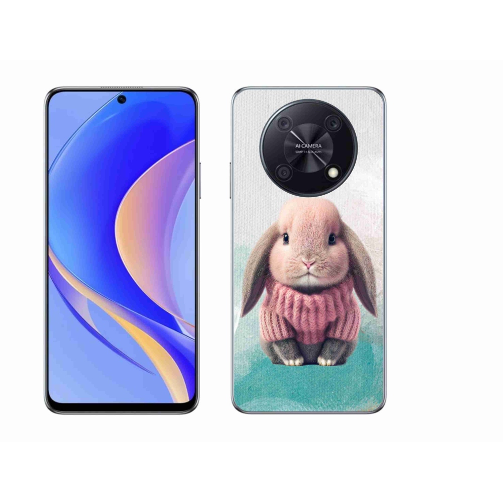 Gelový kryt mmCase na Huawei Nova Y90 - králíček ve svetru