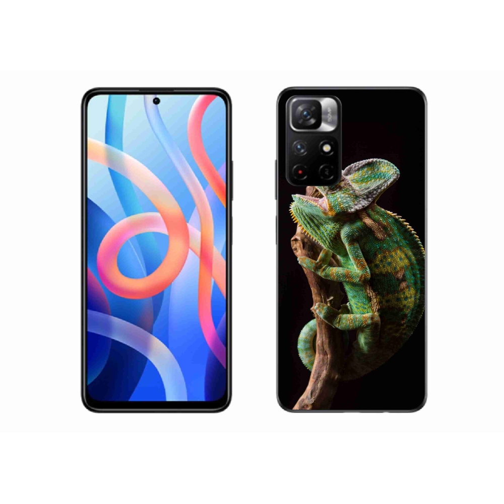 Gélový kryt mmCase na Xiaomi Poco M4 Pro 5G - chameleón