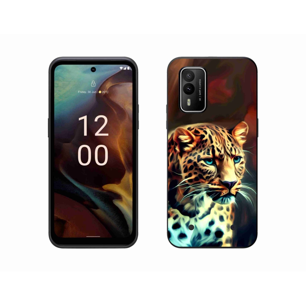 Gélový kryt mmCase na Nokia XR21 - leopard