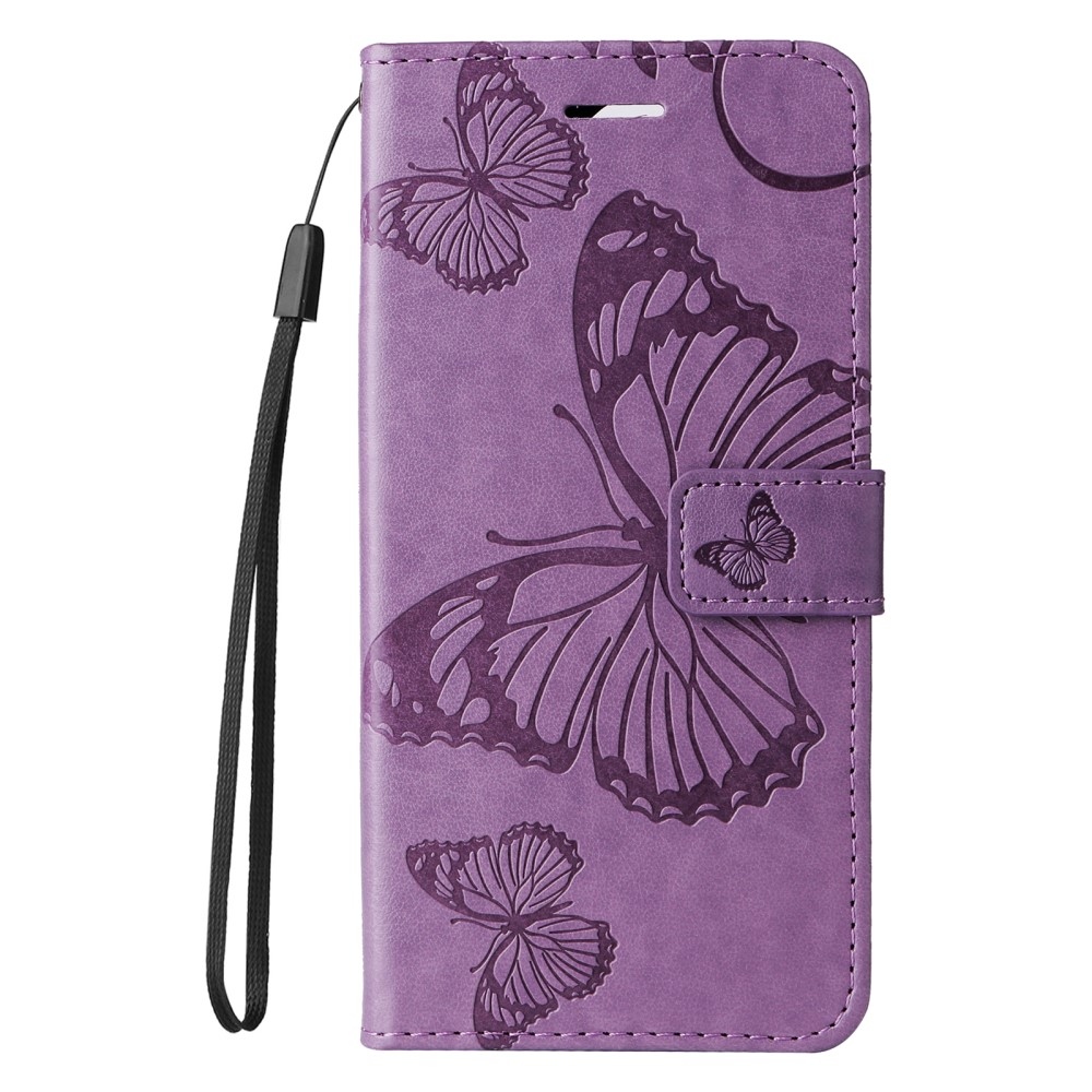 Big Butterfly knižkové puzdro na Huawei Nova Y61 - fialové