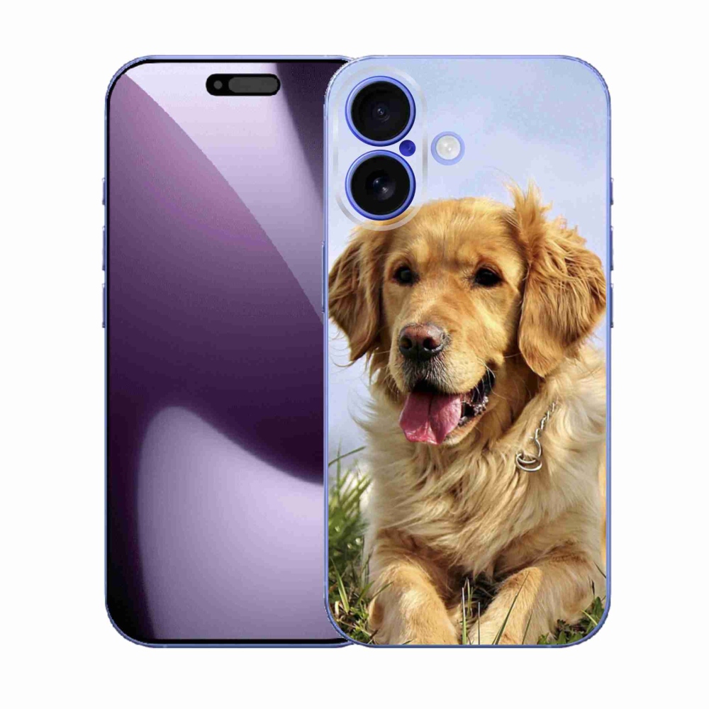 Gélový kryt mmCase na iPhone 17 - zlatý retriever